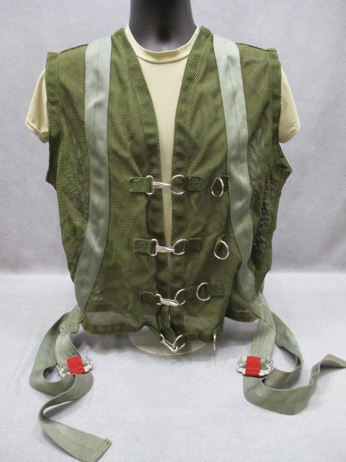 US Military Aerial Safety Vest Assembly Harness OD Green Wesco Industries 1990 - Centex Military Gear