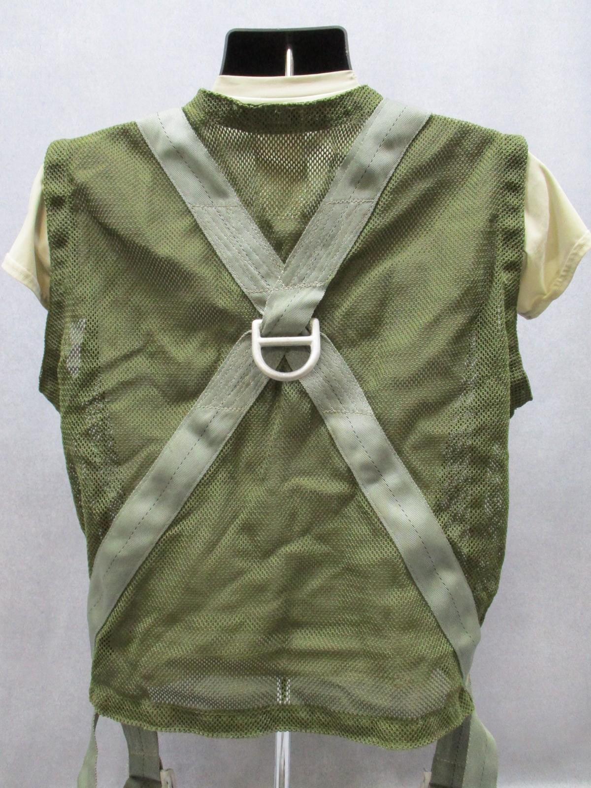 US Military Aerial Safety Vest Assembly Harness OD Green Wesco Industries 1990 - Centex Military Gear