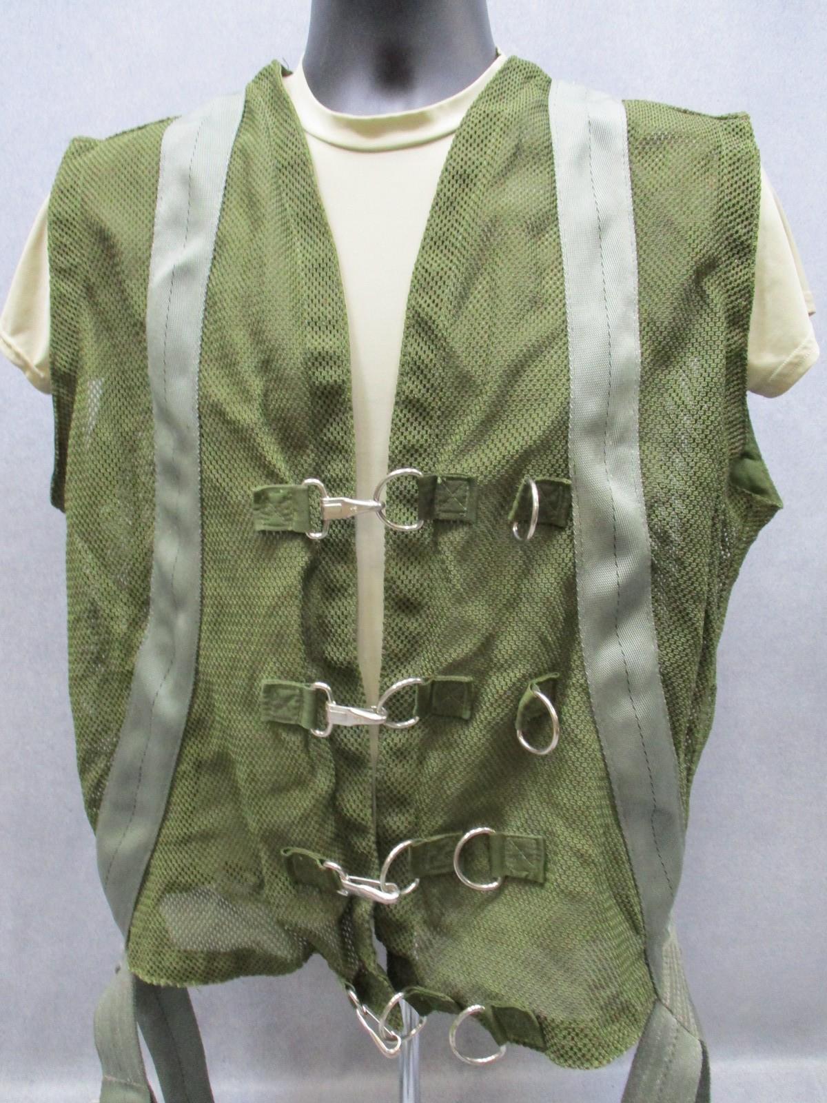 US Military Aerial Safety Vest Assembly Harness OD Green Wesco Industries 1990 - Centex Military Gear