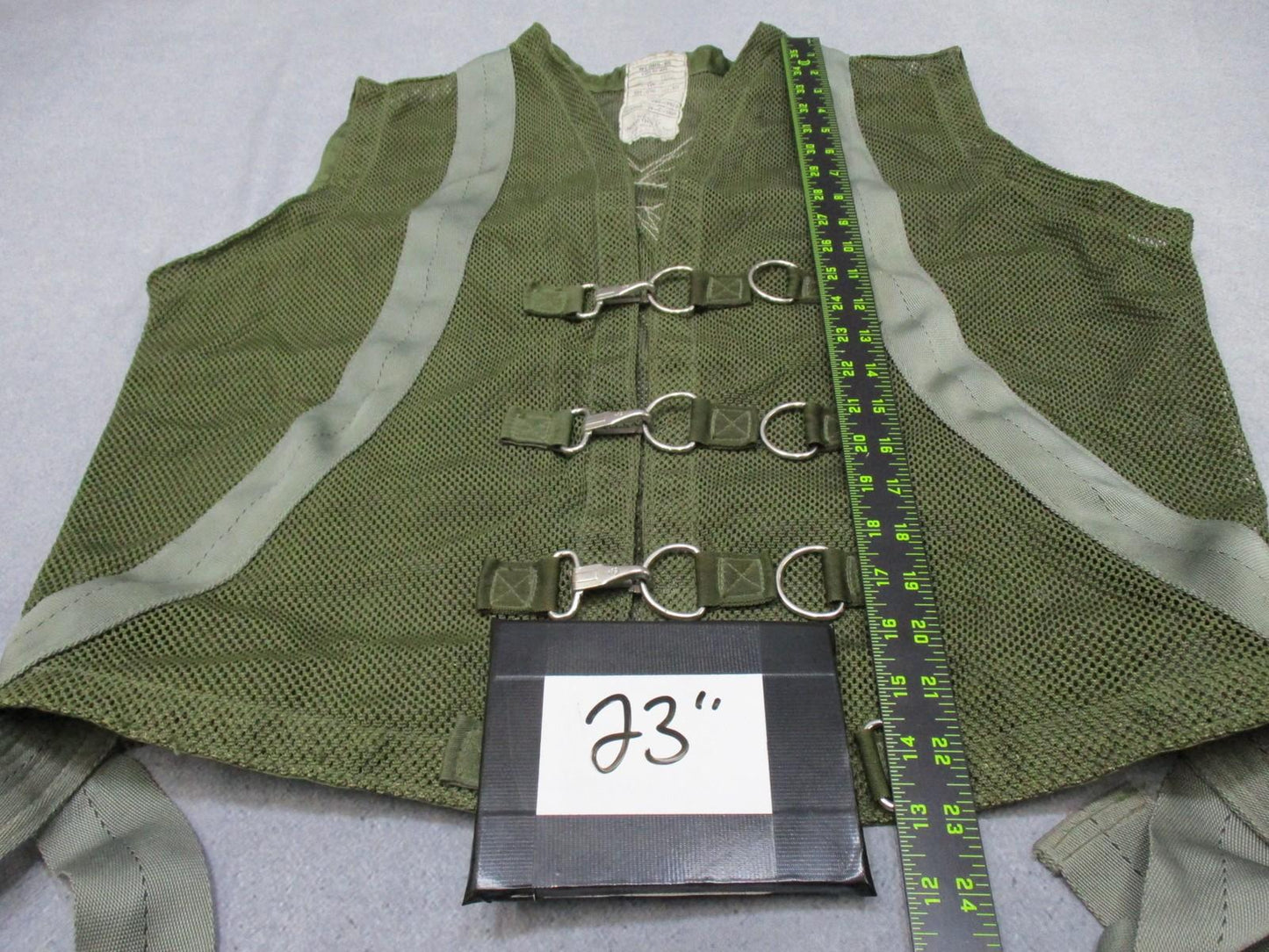 US Military Aerial Safety Vest Assembly Harness OD Green Wesco Industries 1990 - Centex Military Gear
