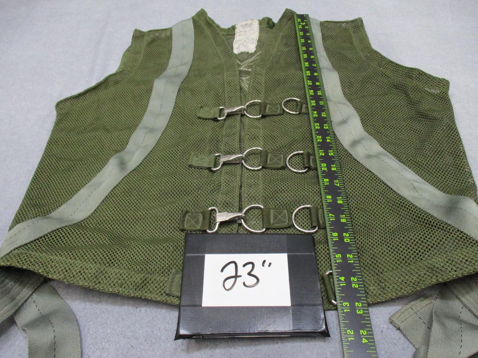 US Military Aerial Safety Vest Assembly Harness OD Green Wesco Industries 1990 - Centex Military Gear