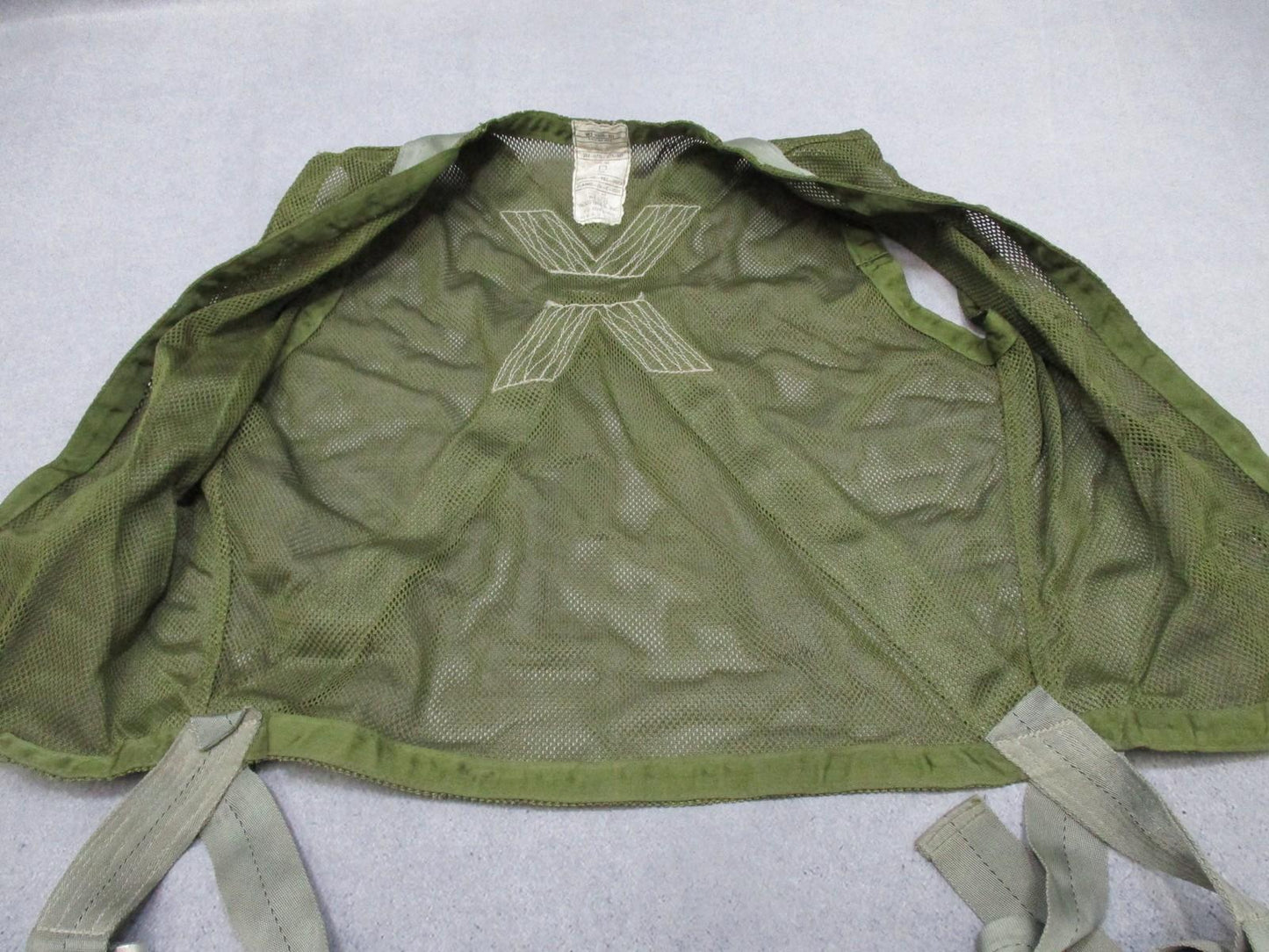 US Military Aerial Safety Vest Assembly Harness OD Green Wesco Industries 1990 - Centex Military Gear