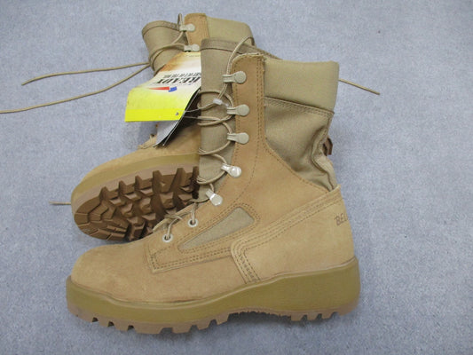 Belleville 390DES Desert Tan Suede Cordura Vibram Boots Men's Size 04.5 R NEW - Centex Military Gear