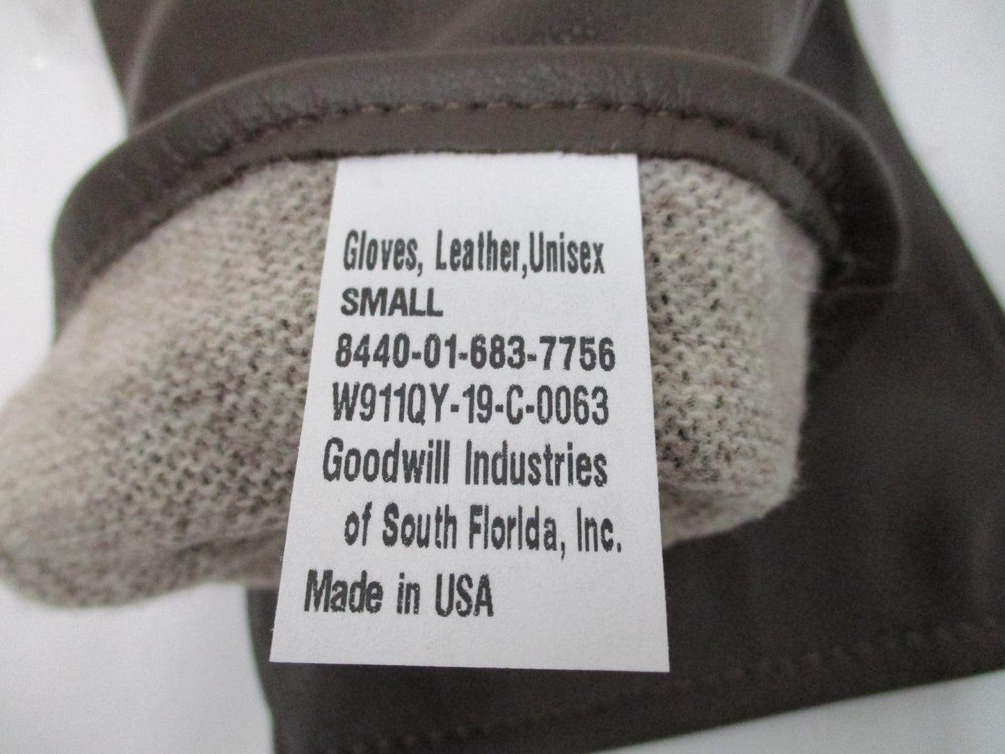 New US Army Green Service Uniform AGSU Unisex Leather Walnut Dress Gloves Small