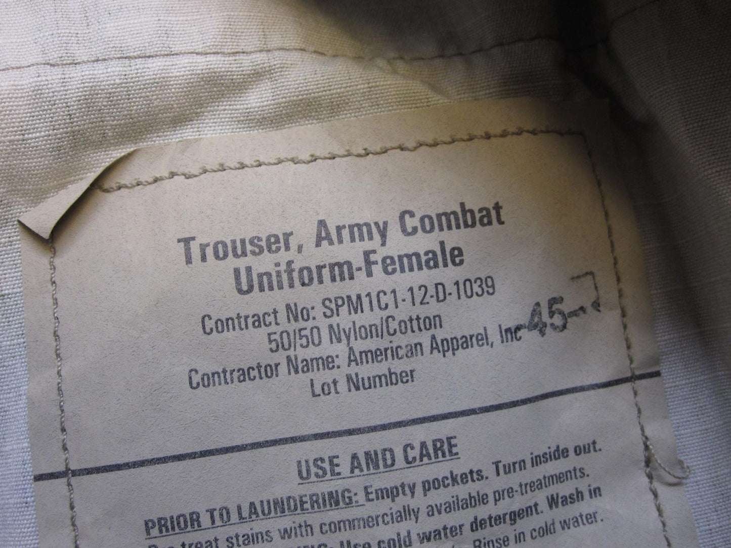 NEW STYLE ARMY OCP UNIFORM PANTS FEMALE 31-LONG NORMAL MATERIAL SCORPION TROUSER