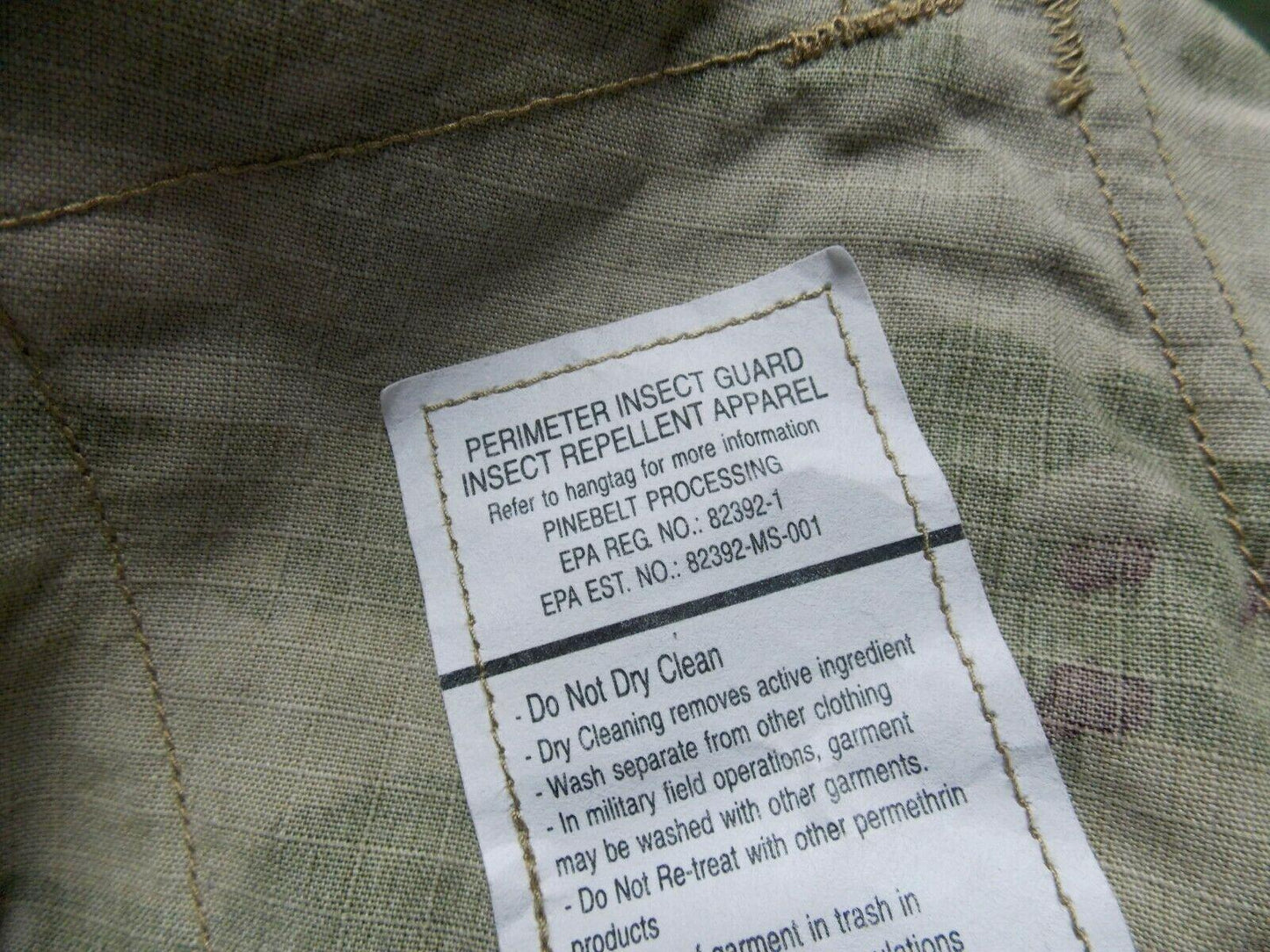 FRACU ARMY OCP SCORPION W2 MULTICAM TOP X-SMALL/REG UNIFORM COAT FLAME RESISTANT