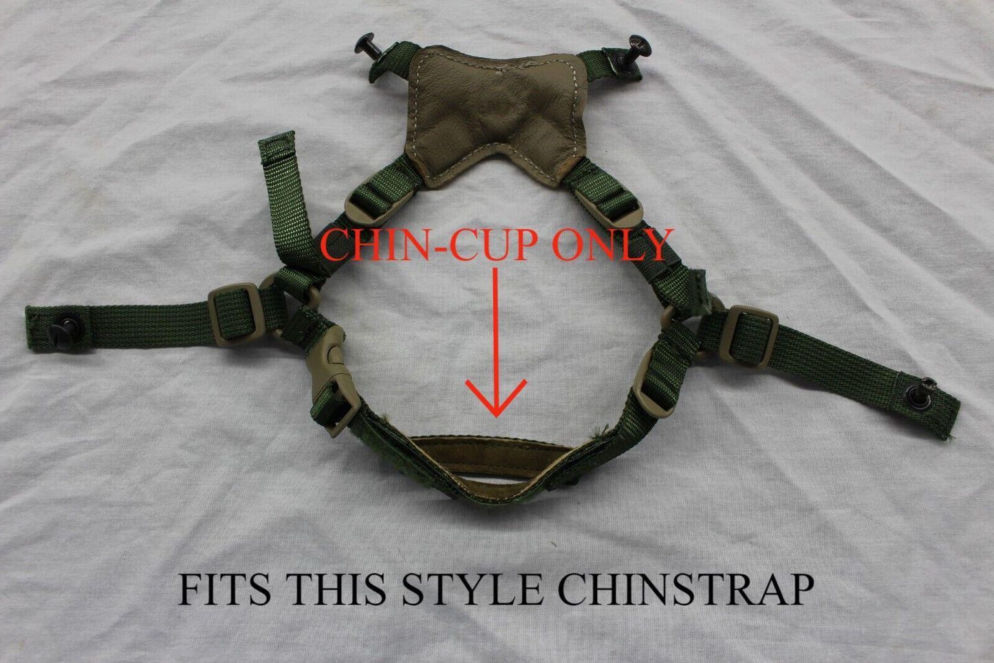 GENTEX REPLACEMENT CHIN CUP FOR X-NAPE HARNESS CHINSTRAP ACH LWH COMBAT HELMETS