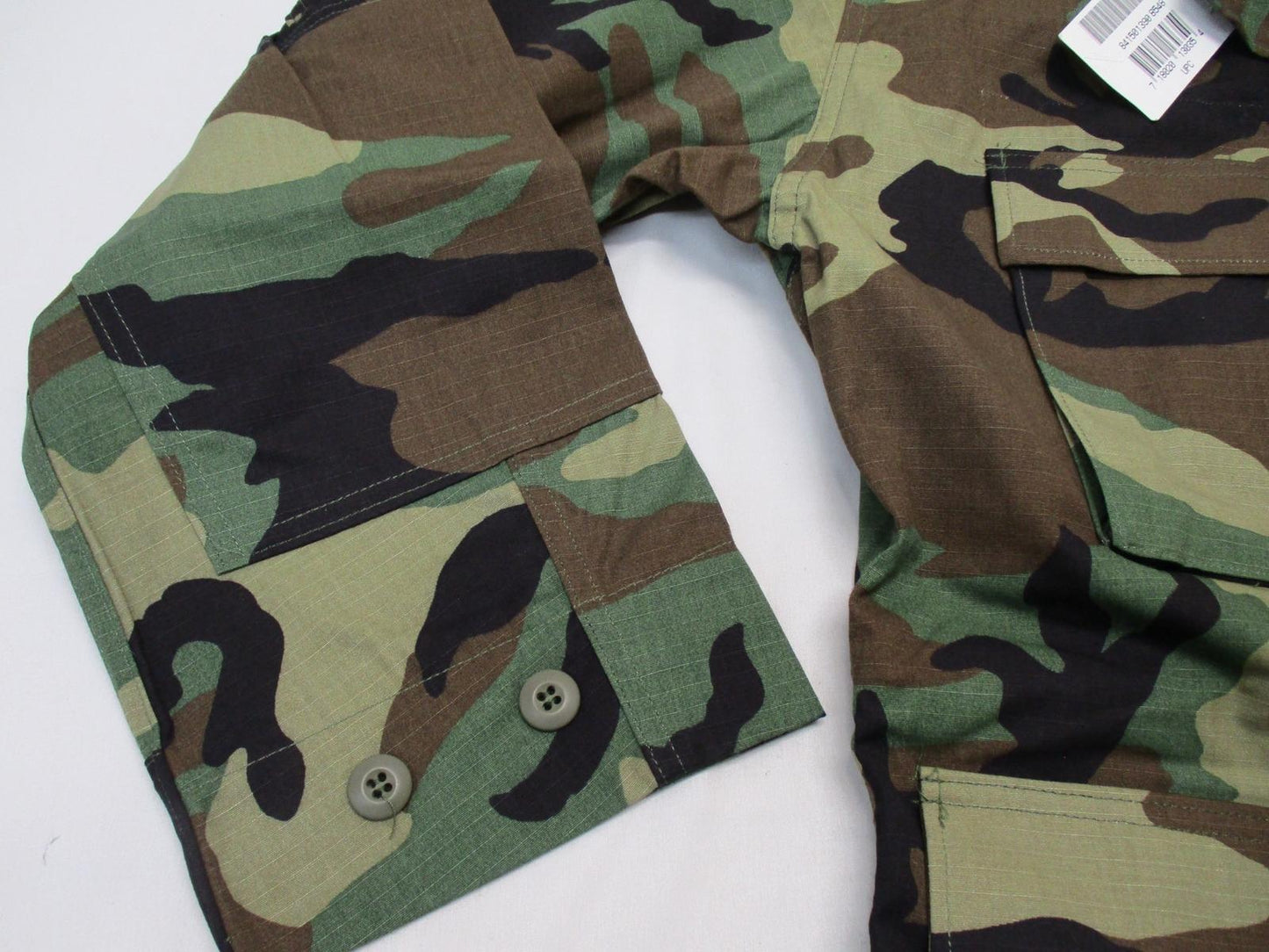 USGI MILITARY BDU TOP BATTLE DRESS UNIFORM COAT MEDIUM/SHORT WOODLAND M81 SHIRT