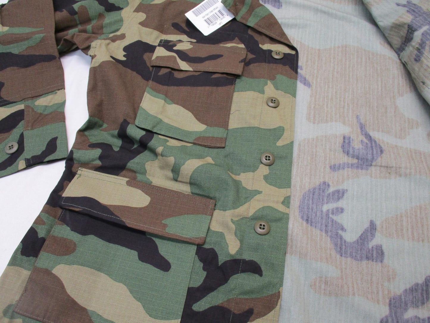 USGI MILITARY BDU TOP BATTLE DRESS UNIFORM COAT MEDIUM/SHORT WOODLAND M81 SHIRT