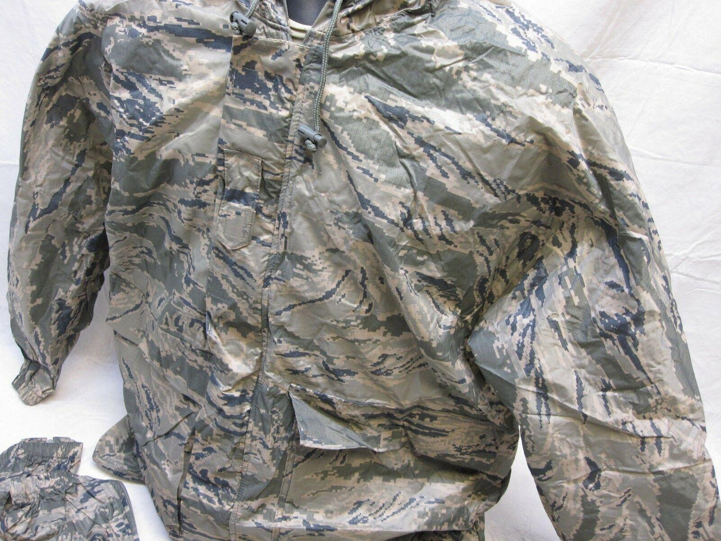 DAKOTA AIR FORCE ABDU RAINSUIT SET WET WEATHER JACKET & PANTS MEDIUM MRSABU