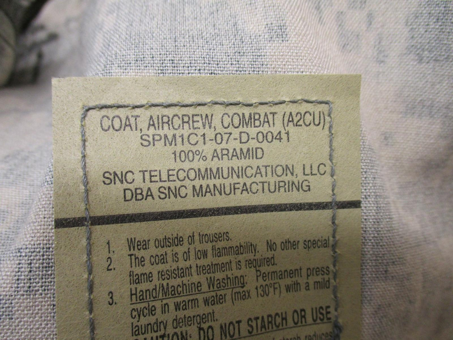 ARMY A2CU AIRCREW UNIFORM COAT ACU DIGITAL SMALL/LONG AVIATION TOP FLIGHT JACKET