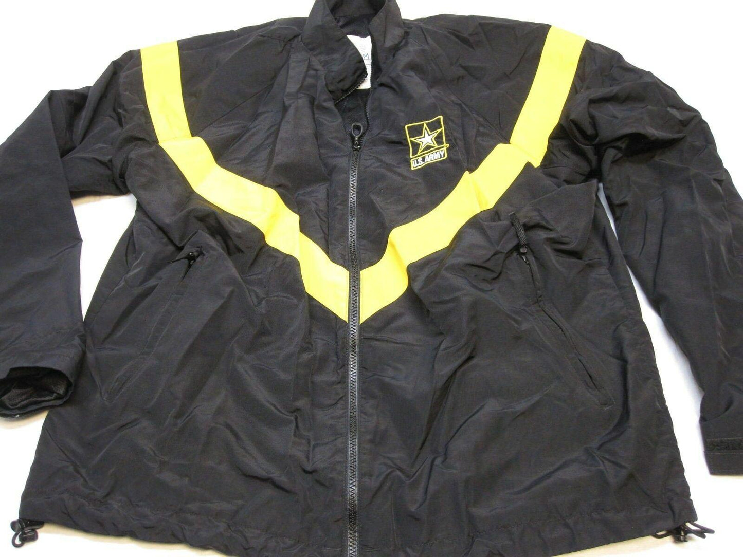 NEW FEMALE ARMY PT JACKET BLACK/YELLOW UNIFORM TOP X-SMALL/REGULAR