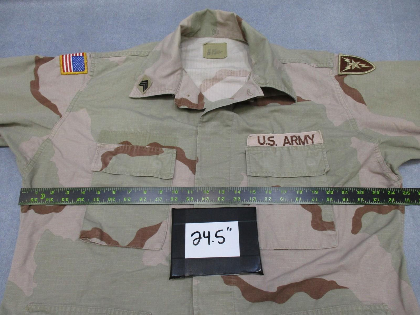 US Army Desert Combat Uniform Coat 3rd Signal Brigade Patch Large-Regular