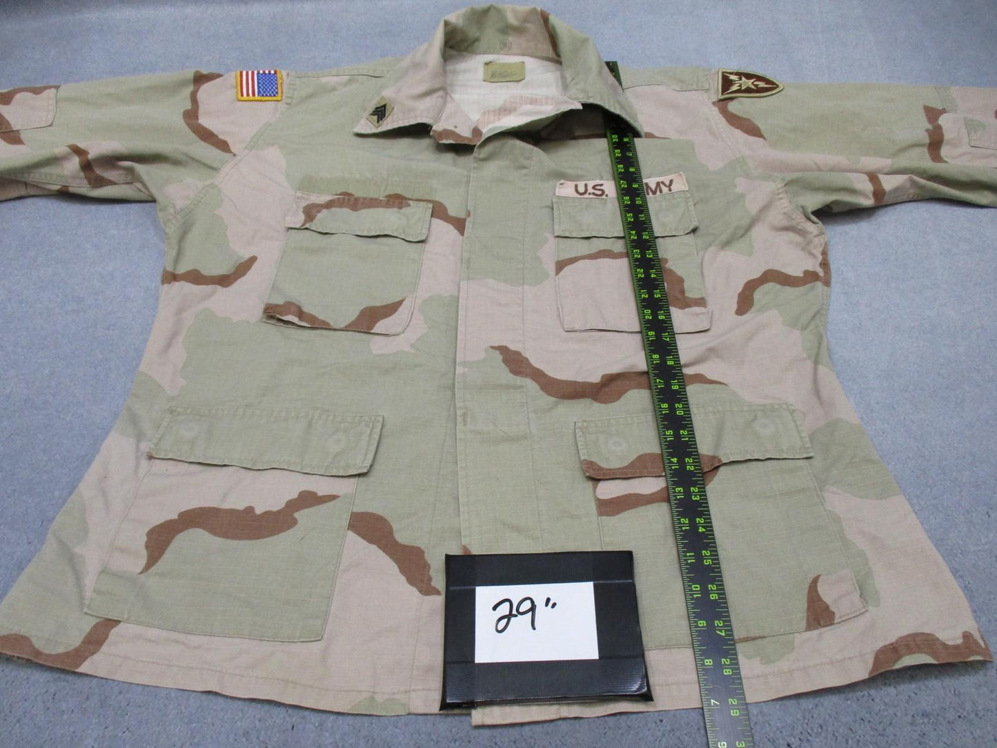 US Army Desert Combat Uniform Coat 3rd Signal Brigade Patch Large-Regular