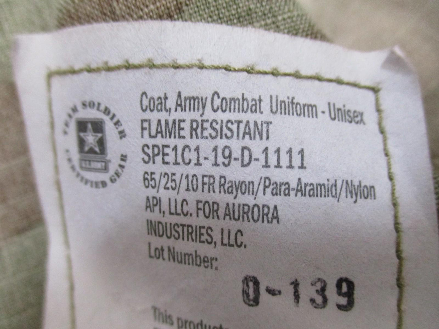 US Army ACU OCP Scorpion Camo Flame Resistant Uniform Shirt Small-Regular