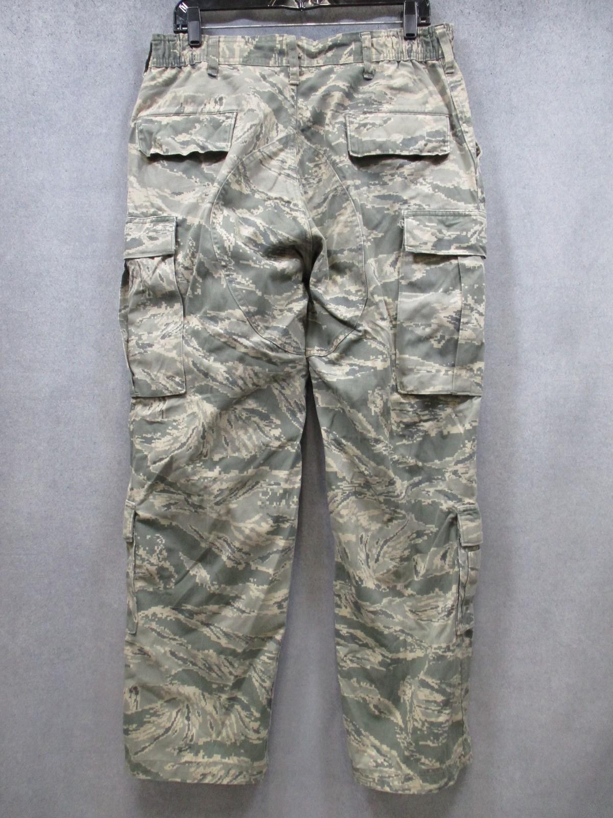 US Air Force Utility Trousers Camo Pattern 50% Cotton 50% Nylon TIGERSTRIPE 34S