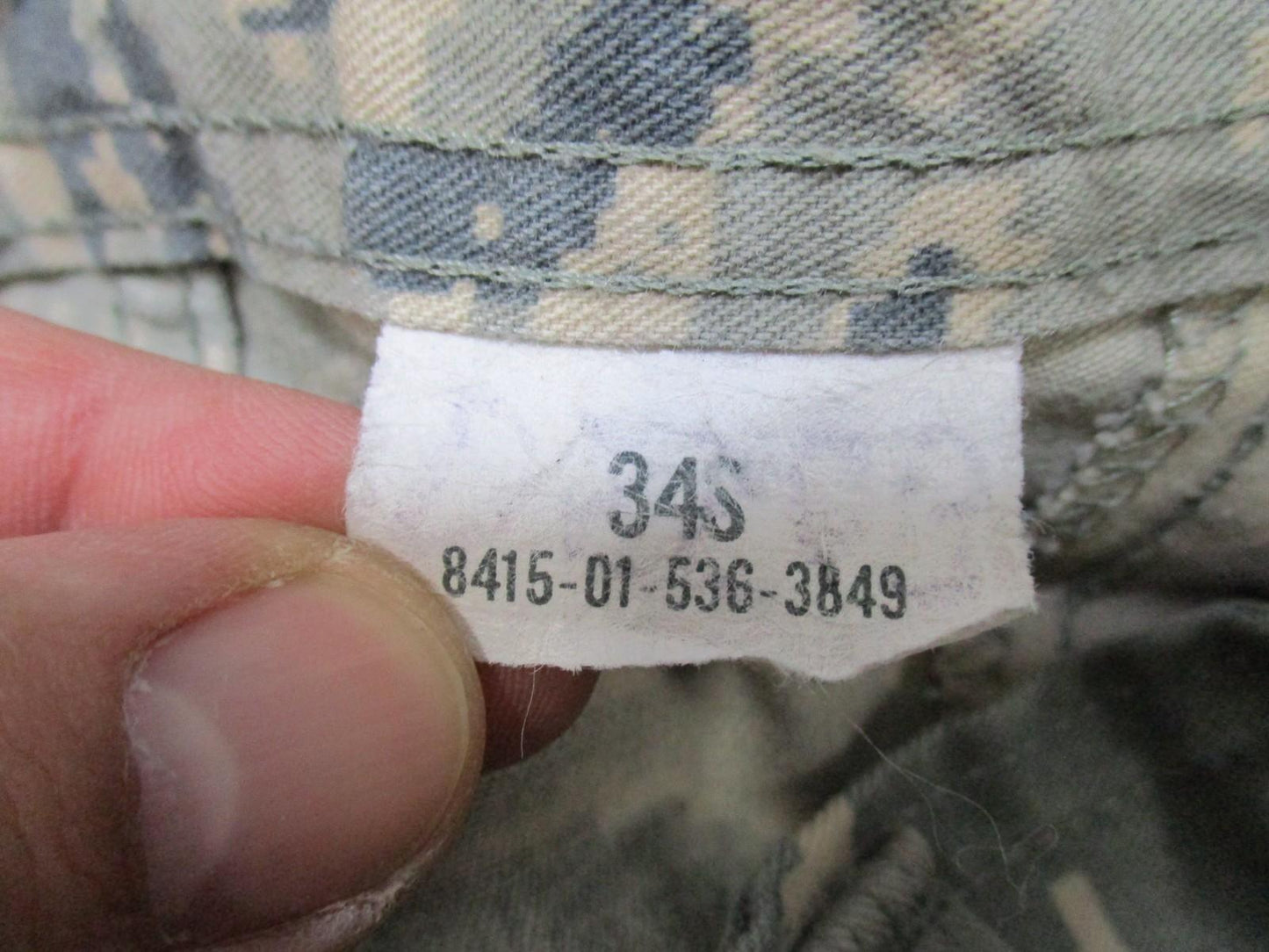 US Air Force Utility Trousers Camo Pattern 50% Cotton 50% Nylon TIGERSTRIPE 34S