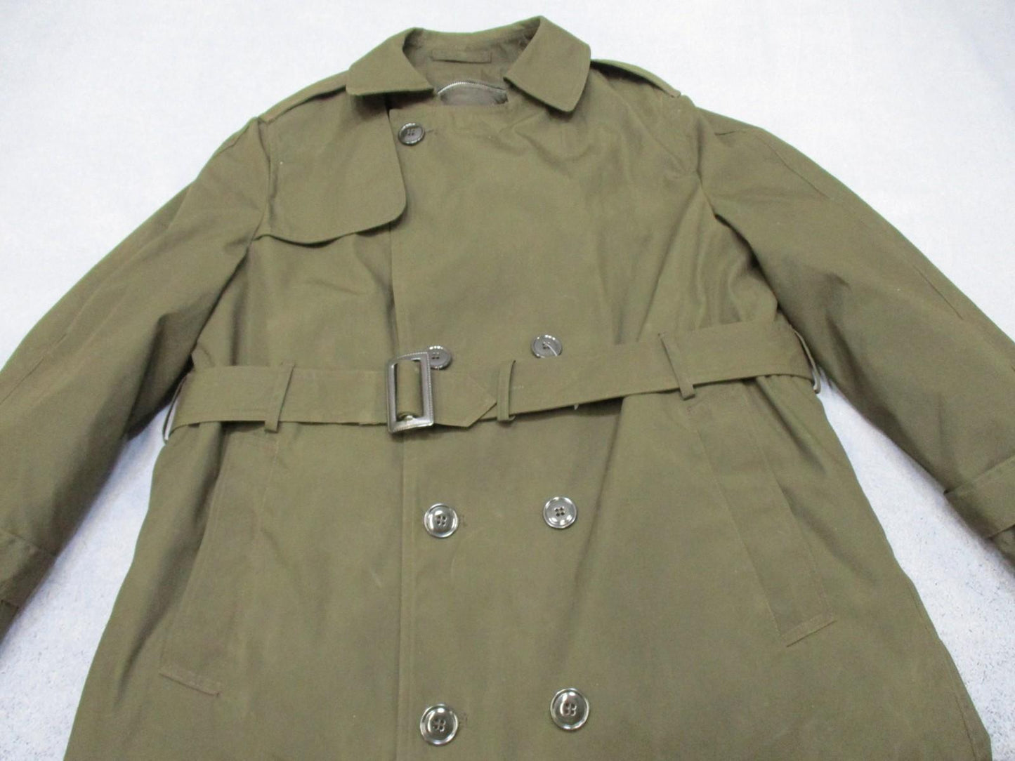 US Army AGSU Men's All Weather Trench Coat Heritage Green 42S PINKS & GREENS