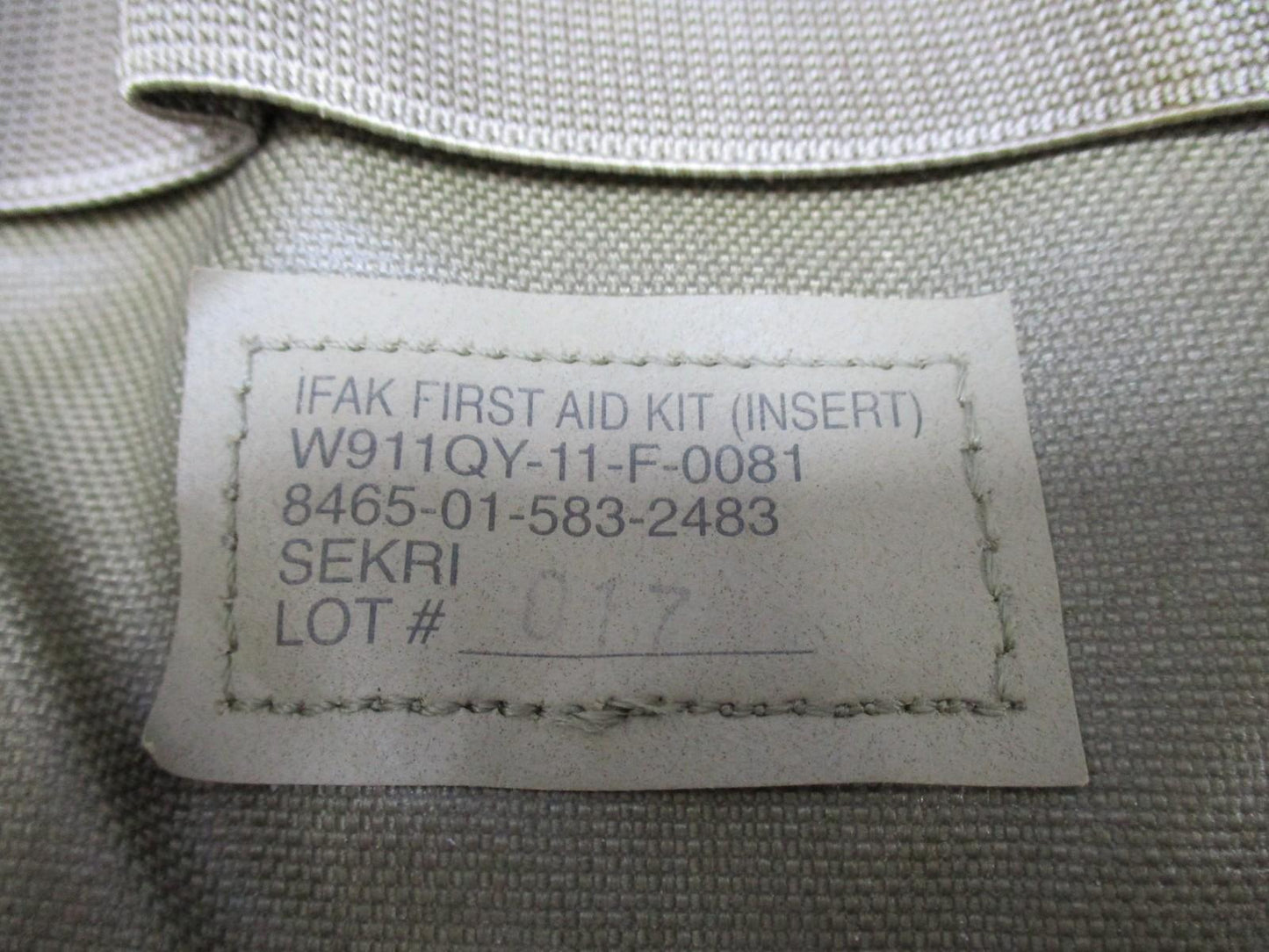 SEKRI IFAK First Aid Kit MultiCam Pouch SOF Tourniquet Trauma Bandage Gloves