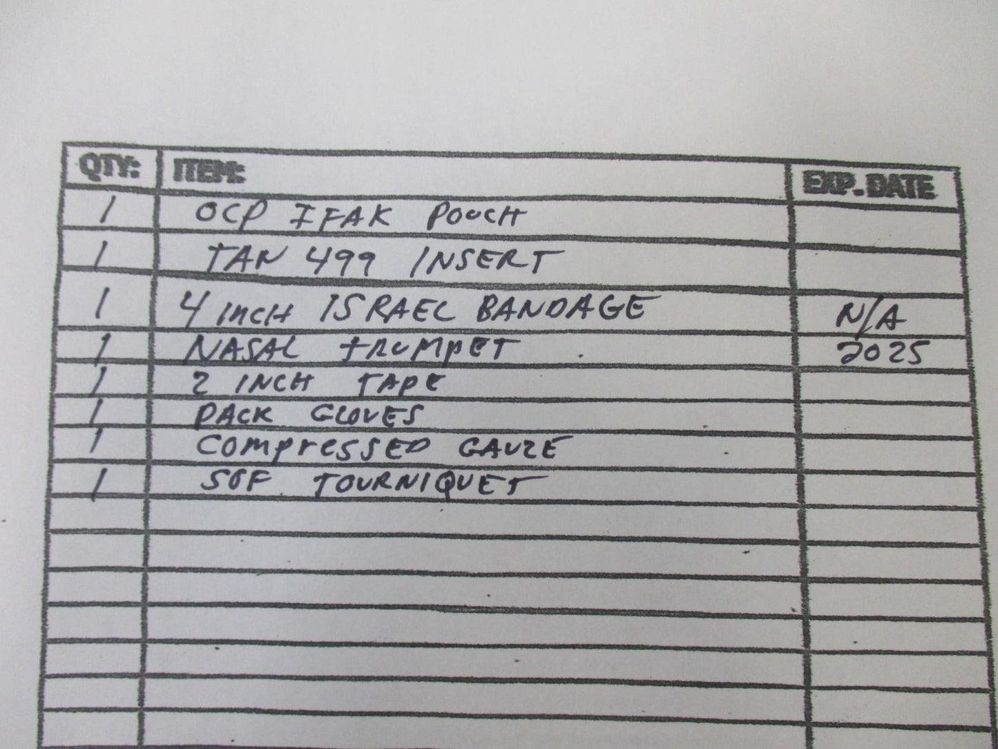 SEKRI IFAK First Aid Kit MultiCam Pouch SOF Tourniquet Trauma Bandage Gloves