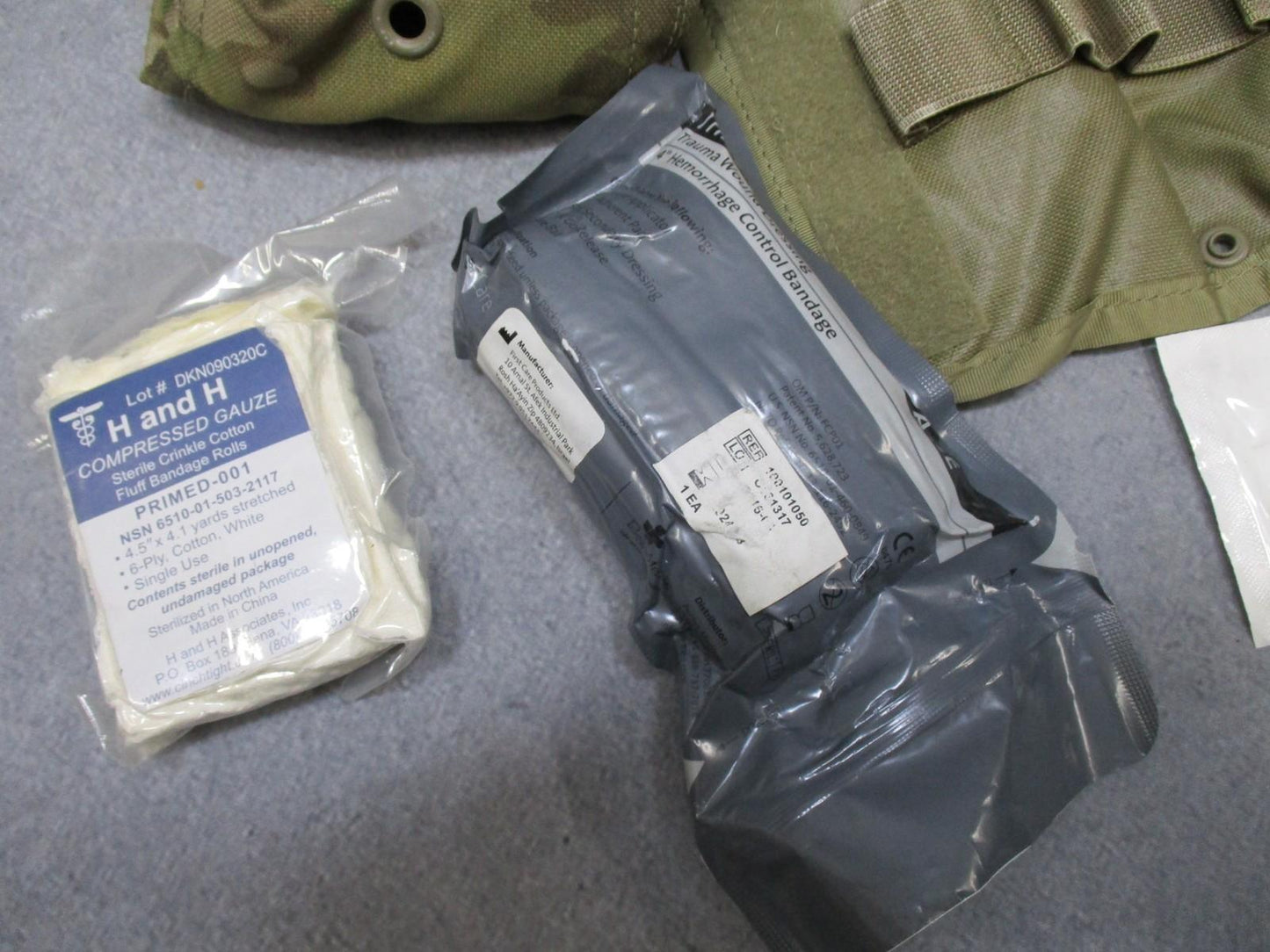 SEKRI IFAK First Aid Kit MultiCam Pouch SOF Tourniquet Trauma Bandage Gloves