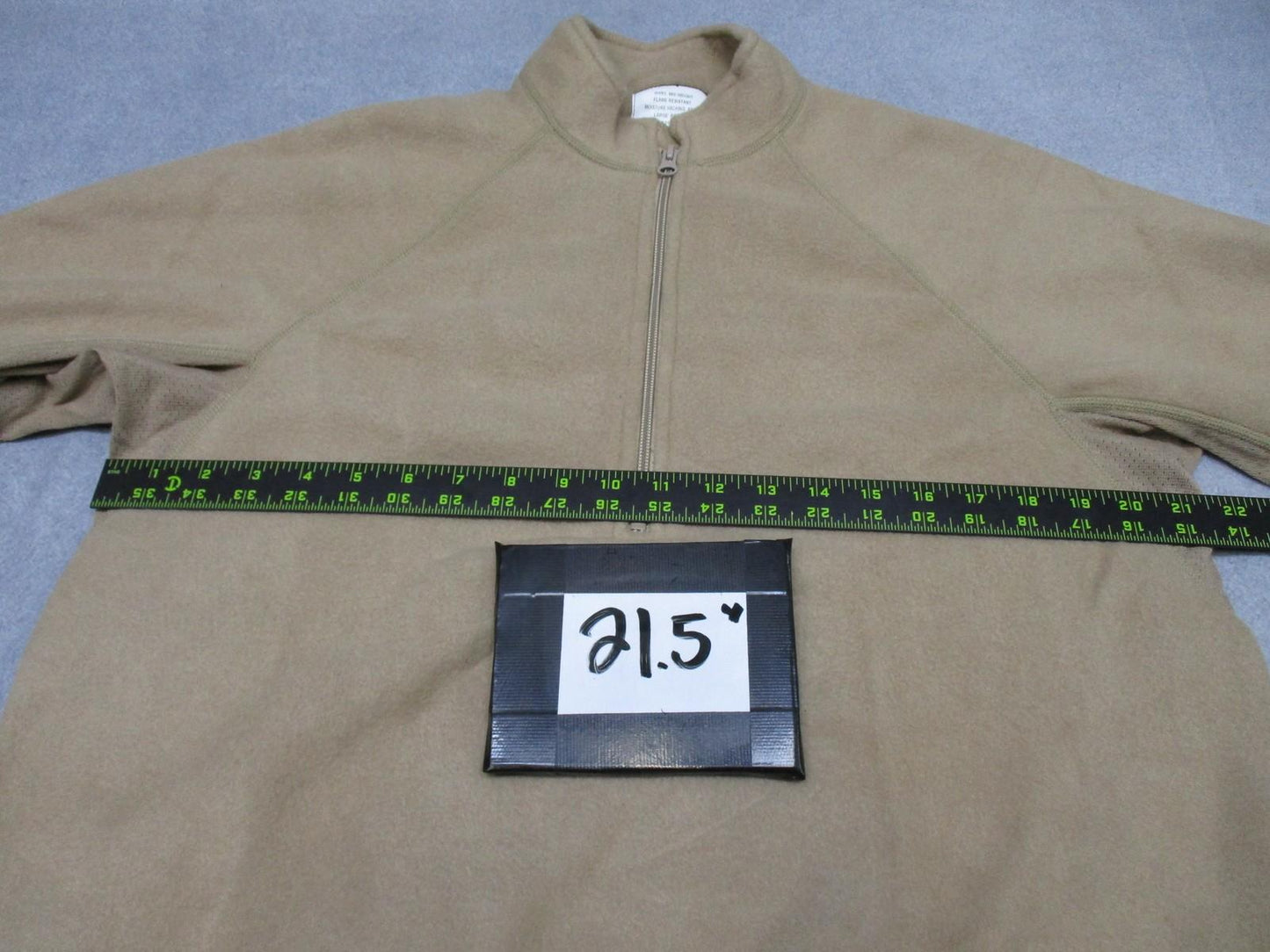 Tactical Mid Weight Fleece Shirt Large Regular Flame Resistant Moisture Wicking