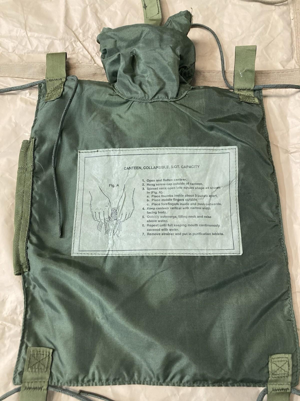 USGI 5 Quart Canteen Collapsible Water Bottle Jungle Warfare Military Hydration