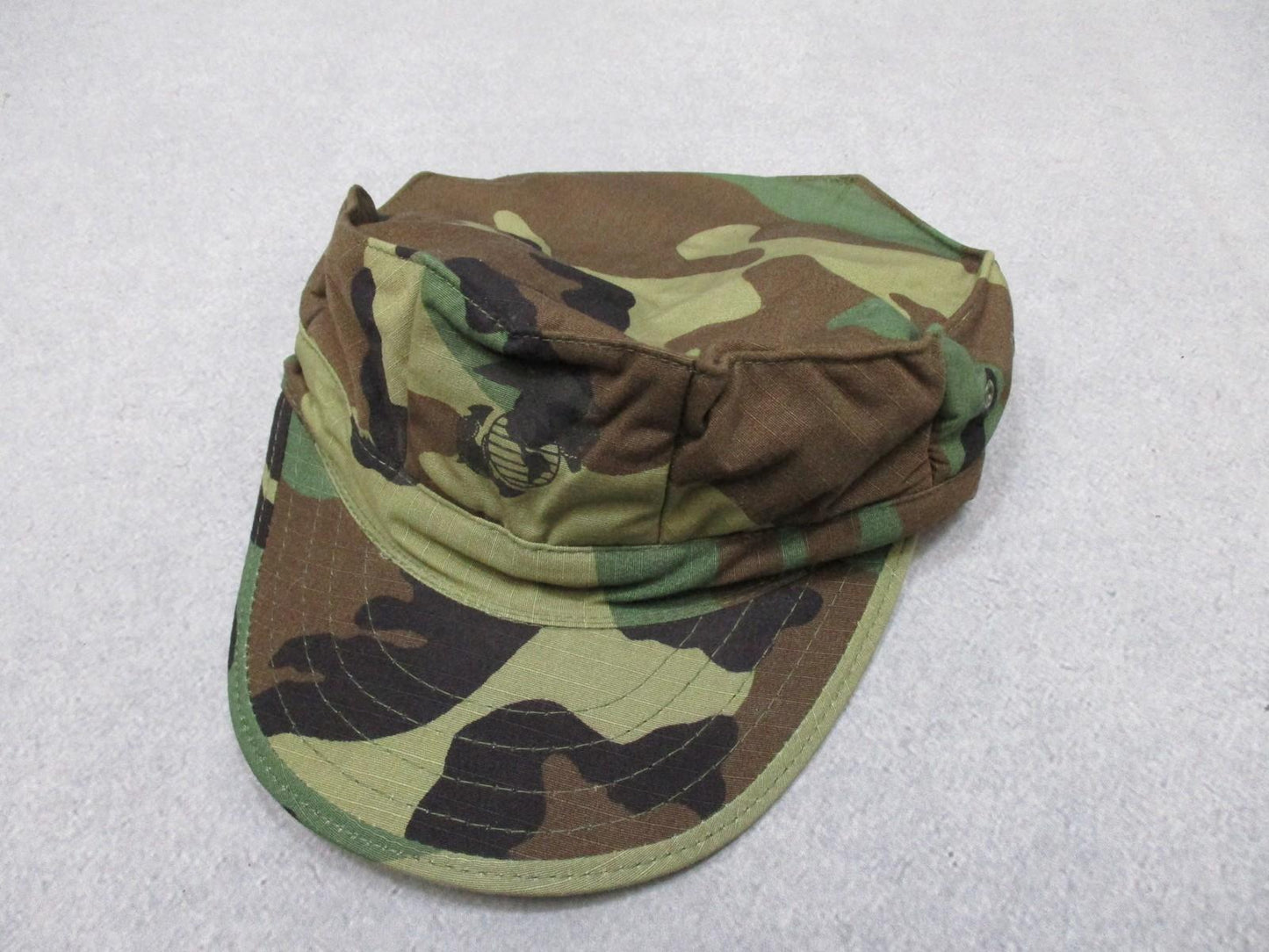 USMC Utility Cap Woodland Camo X-Large 50% Nylon 50% Cotton R&B Inc. Made USA