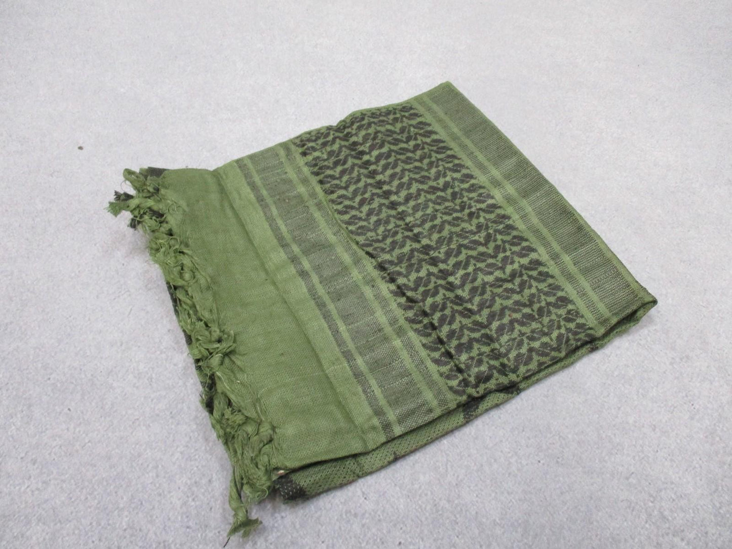 Olive green RAPDOM tactical shemagh scarf featuring star pattern, ideal for outdoor and military use by Centex Military Gear.