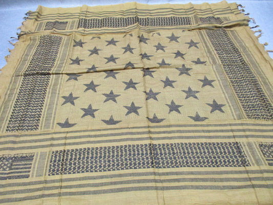 RAPDOM Tactical Shemagh Scarf Stars Coyote Tan TS5-STARS-COY New