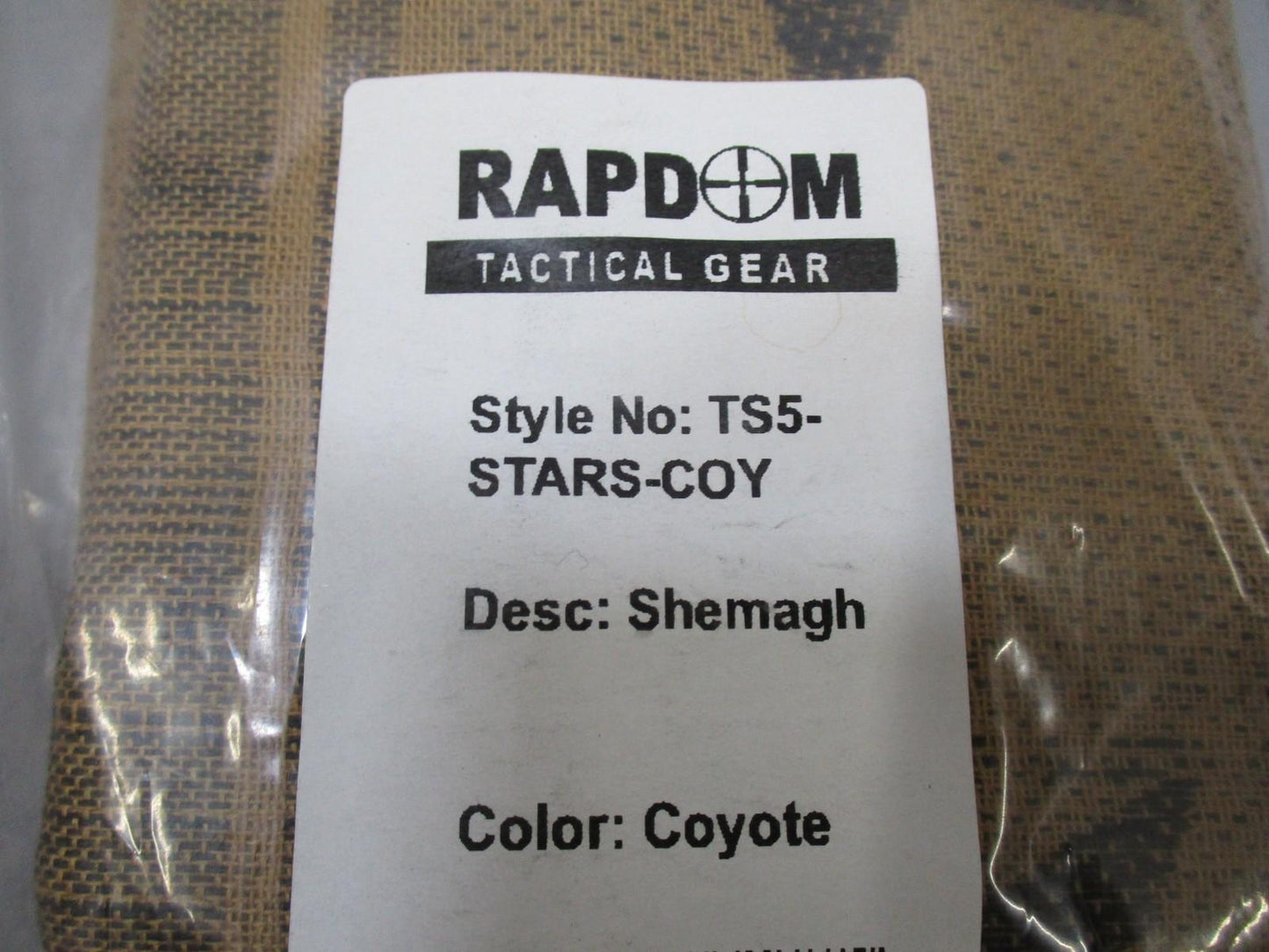 RAPDOM Tactical Shemagh Scarf Stars Coyote Tan TS5-STARS-COY New