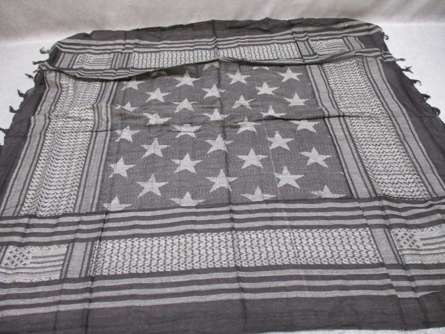 RAPDOM Tactical Shemagh Scarf Stars BLACK TS5-STARS-BLK New