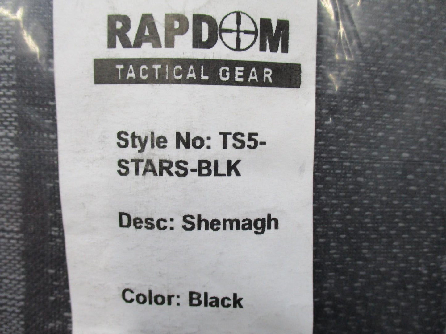 RAPDOM Tactical Shemagh Scarf Stars BLACK TS5-STARS-BLK New