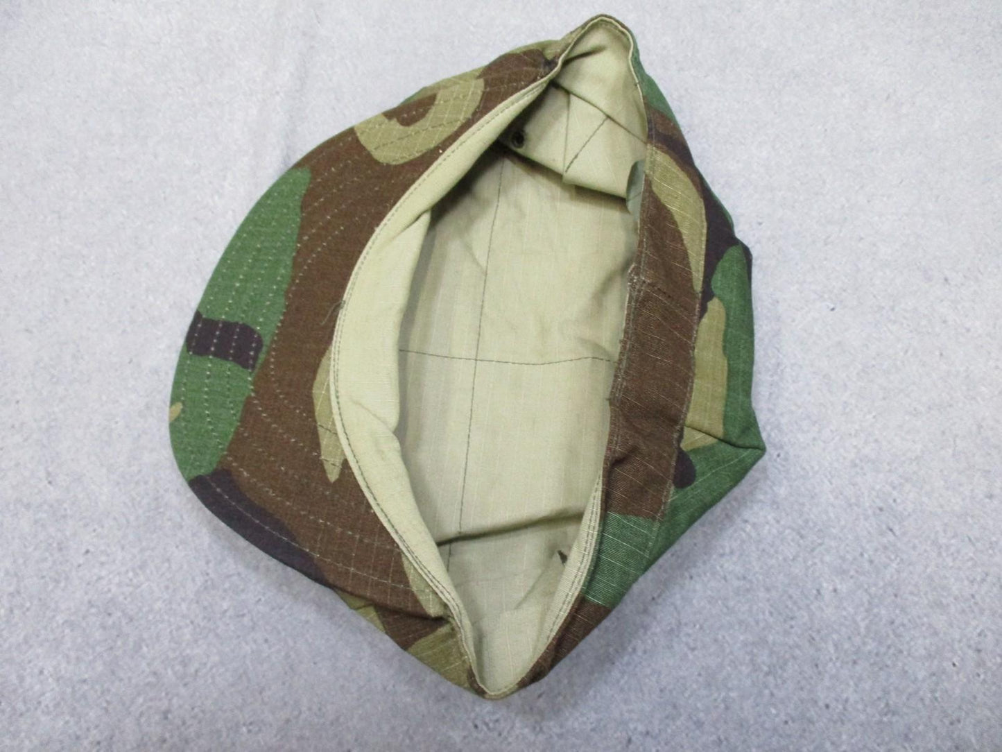 USMC BDU Propper US Military Woodland Camo Utility Cap Hat Medium 100% Cotton