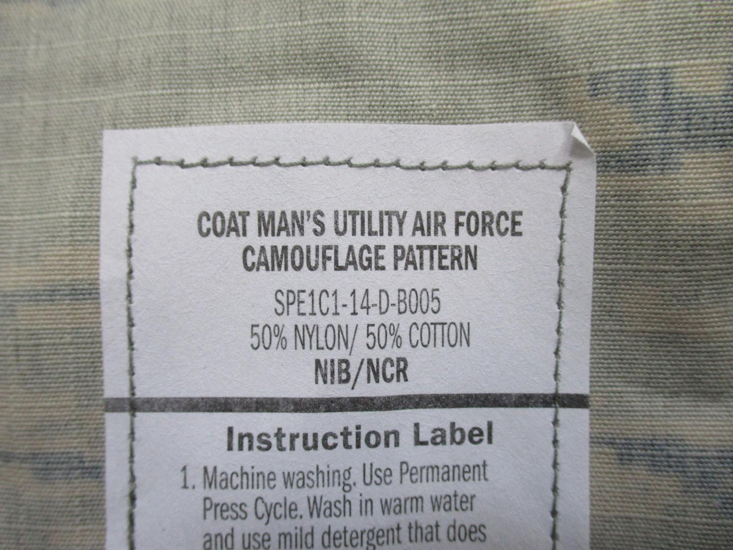 New US Air Force Utility Coat Camo Pattern Digital Airman ABDU Size 42L