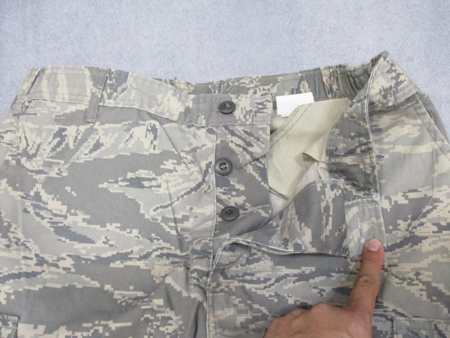 Propper Air Force Camo Utility Trousers Men's 36s 50/50 Nylon Cotton Cargo Pants