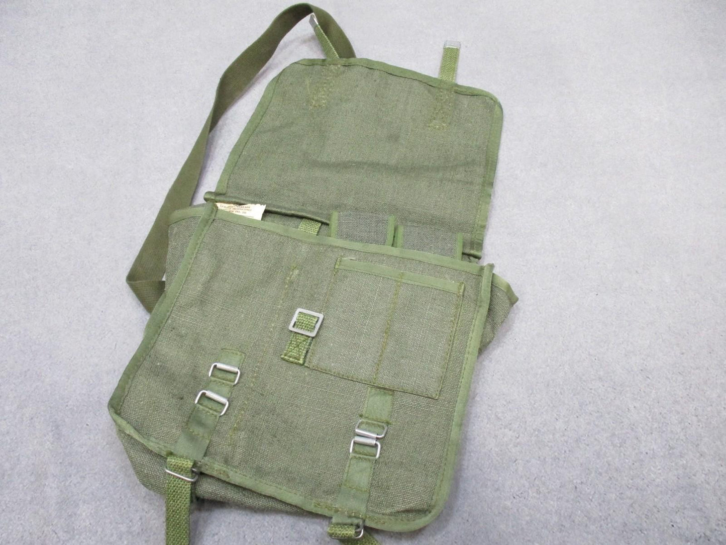 Polish Military Equipment Bag – SWW 2185‑99 – 1984 – Linen Tarpaulin – PRL Era
