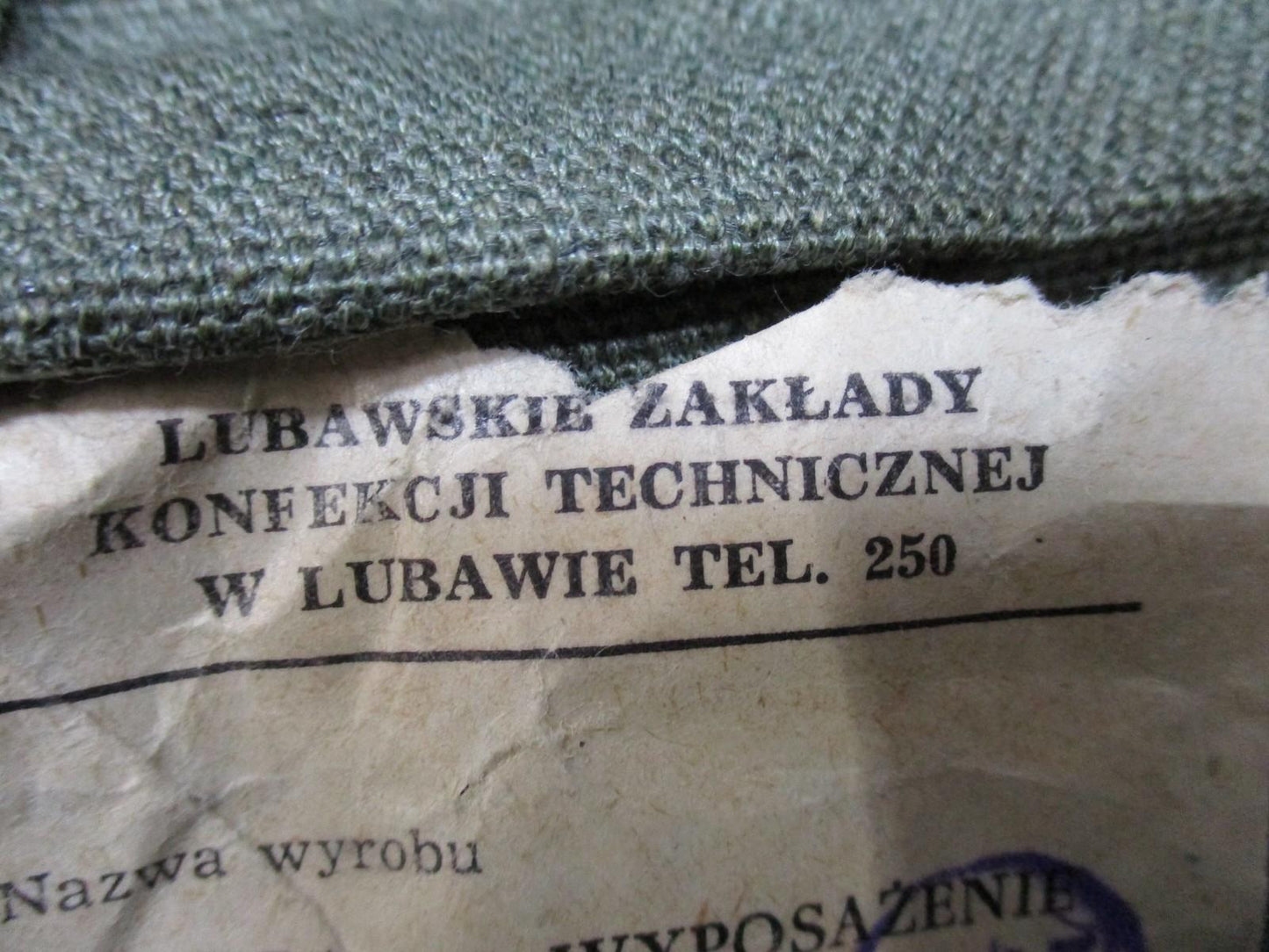 Polish Military Equipment Bag – SWW 2185‑99 – 1984 – Linen Tarpaulin – PRL Era
