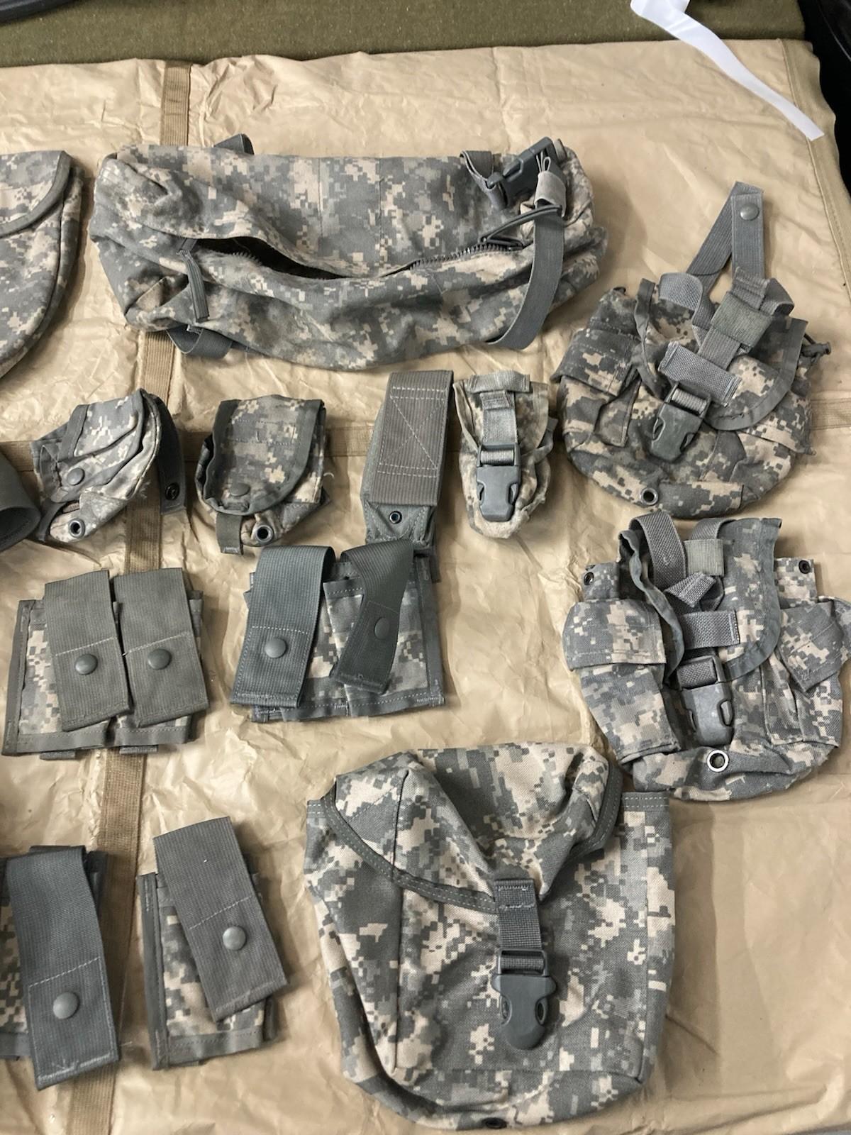 Iraq War Gear Acu Camo Vest Tactical Lot Molle Gear Lot Set