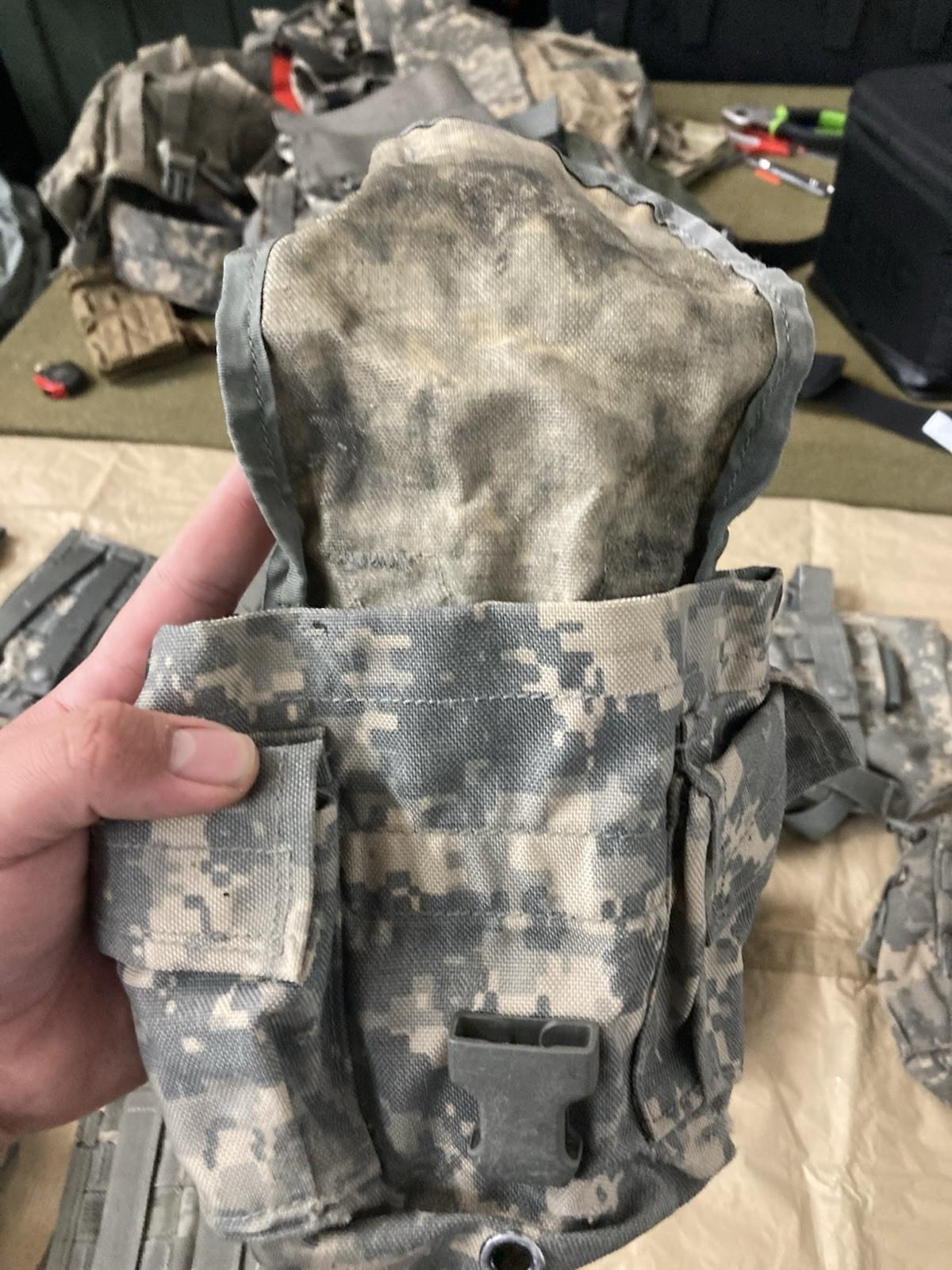 Iraq War Gear Acu Camo Vest Tactical Lot Molle Gear Lot Set