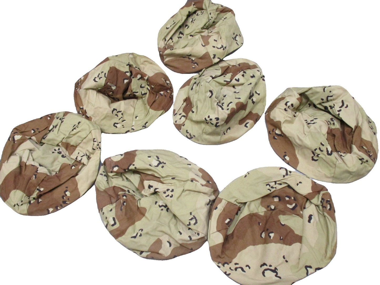 7x US Military Chocolate Chip Helmet Cover Parachutist Ground Troops M/L Used