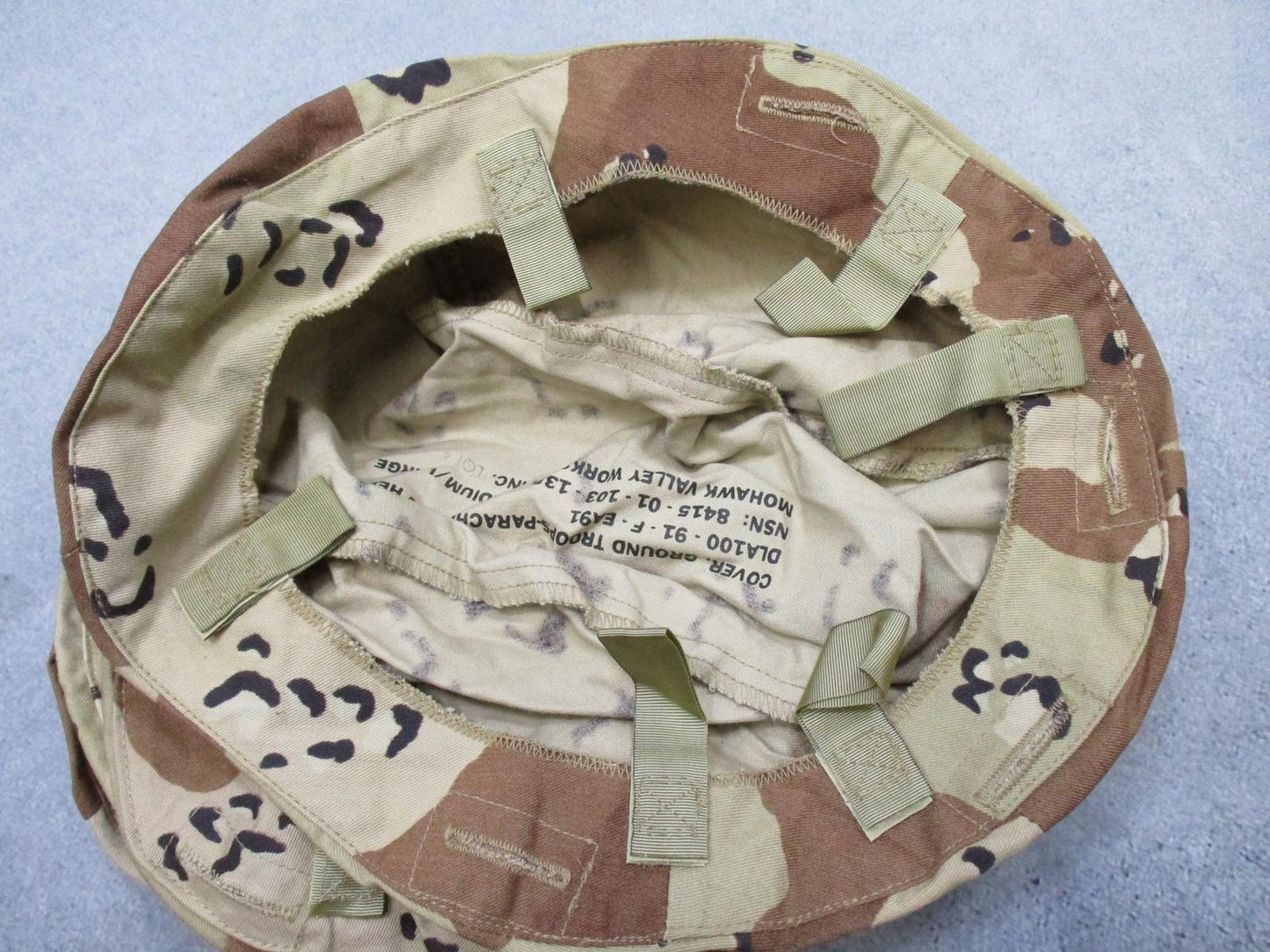 7x US Military Chocolate Chip Helmet Cover Parachutist Ground Troops M/L Used