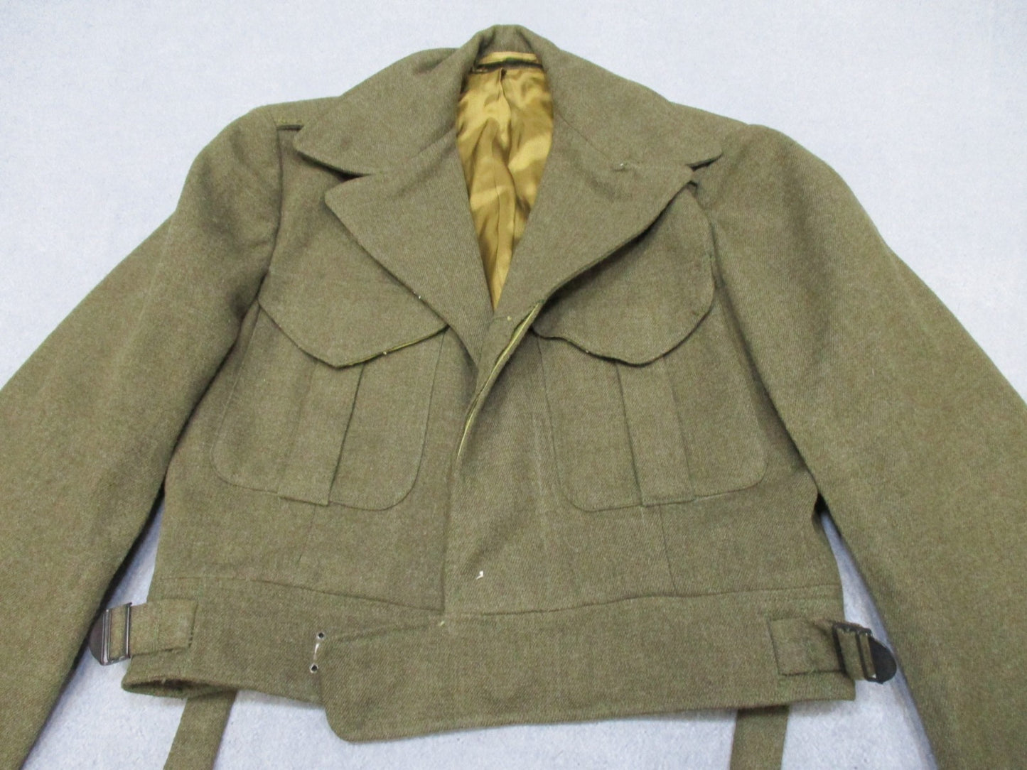 1953 RCAC Canadian Battledress Blouse Size 11 Bond Clothes Wool Jacket Military