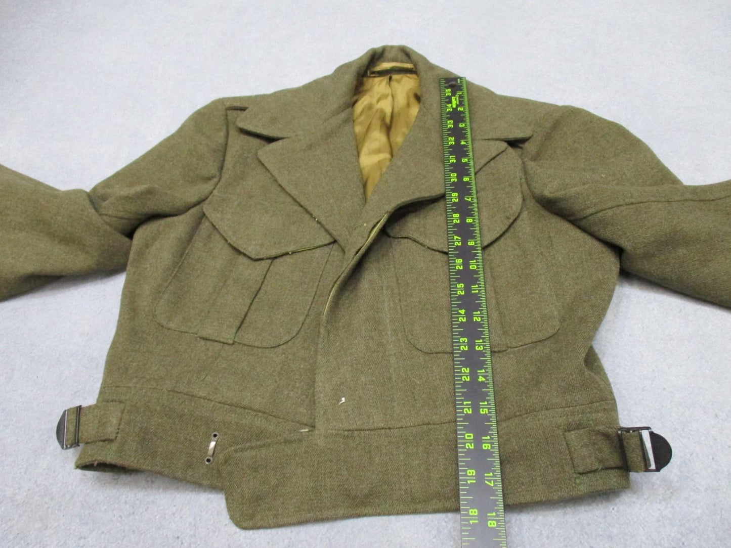 1953 RCAC Canadian Battledress Blouse Size 11 Bond Clothes Wool Jacket Military