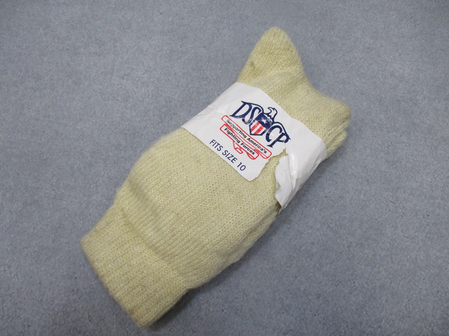 DSCP Wool Blend Socks Size 10 - 80% Wool, 20% Cotton - Made in USA