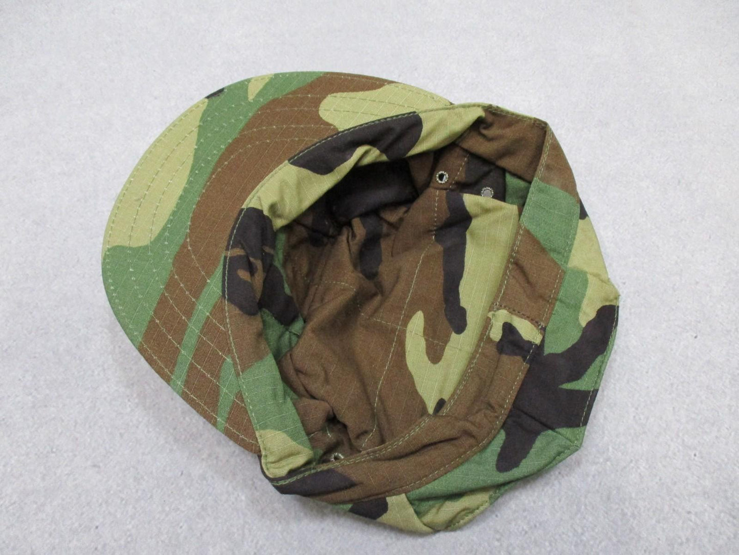 USMC Utility Cap Woodland Camo Large 50% Nylon 50% Cotton R&B Inc. Made in USA