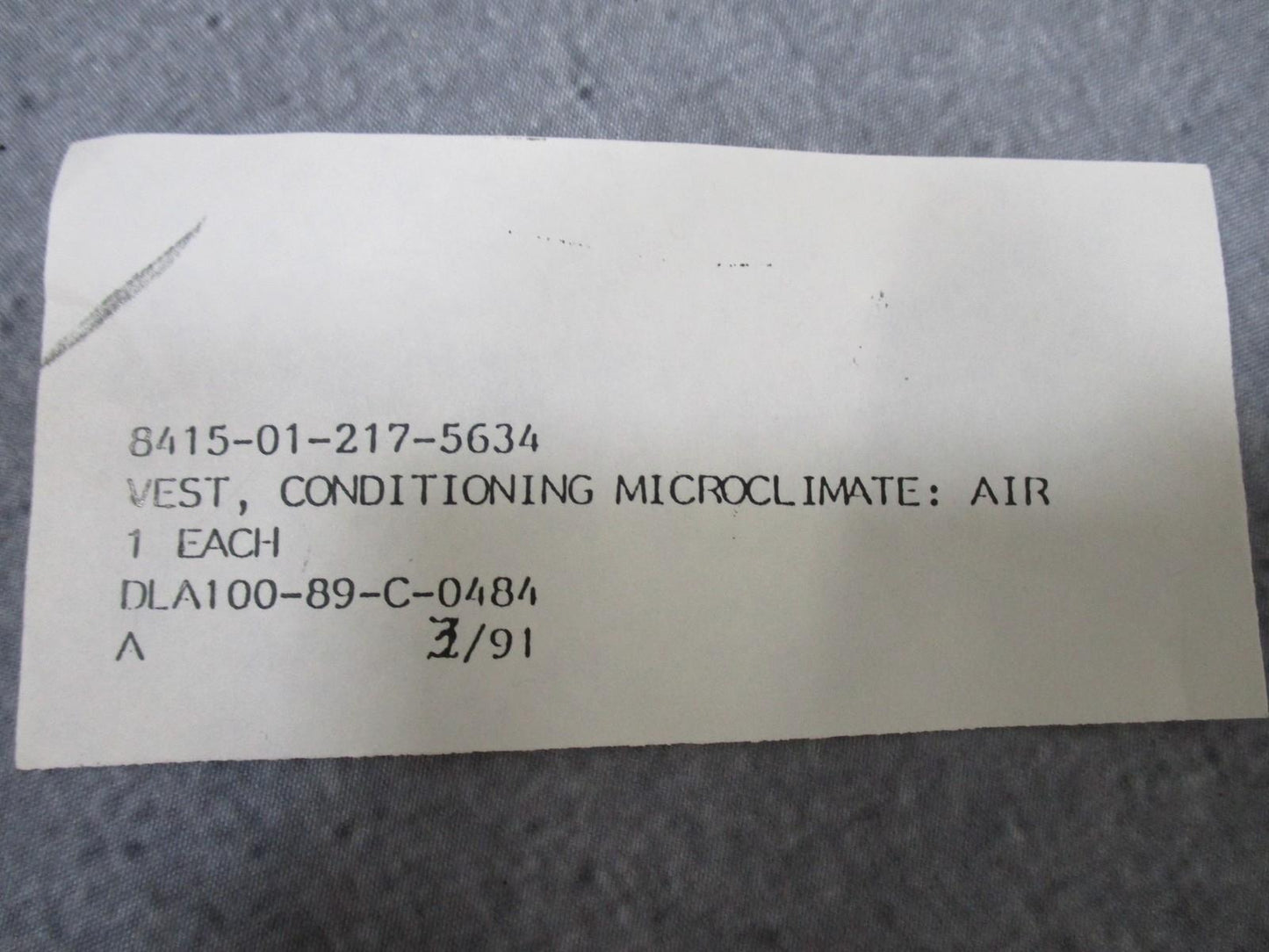 NOS LITE INDUSTRIES VEST, CONDITIONING MICROCLIMATE: AIR Tactical Vest US Army