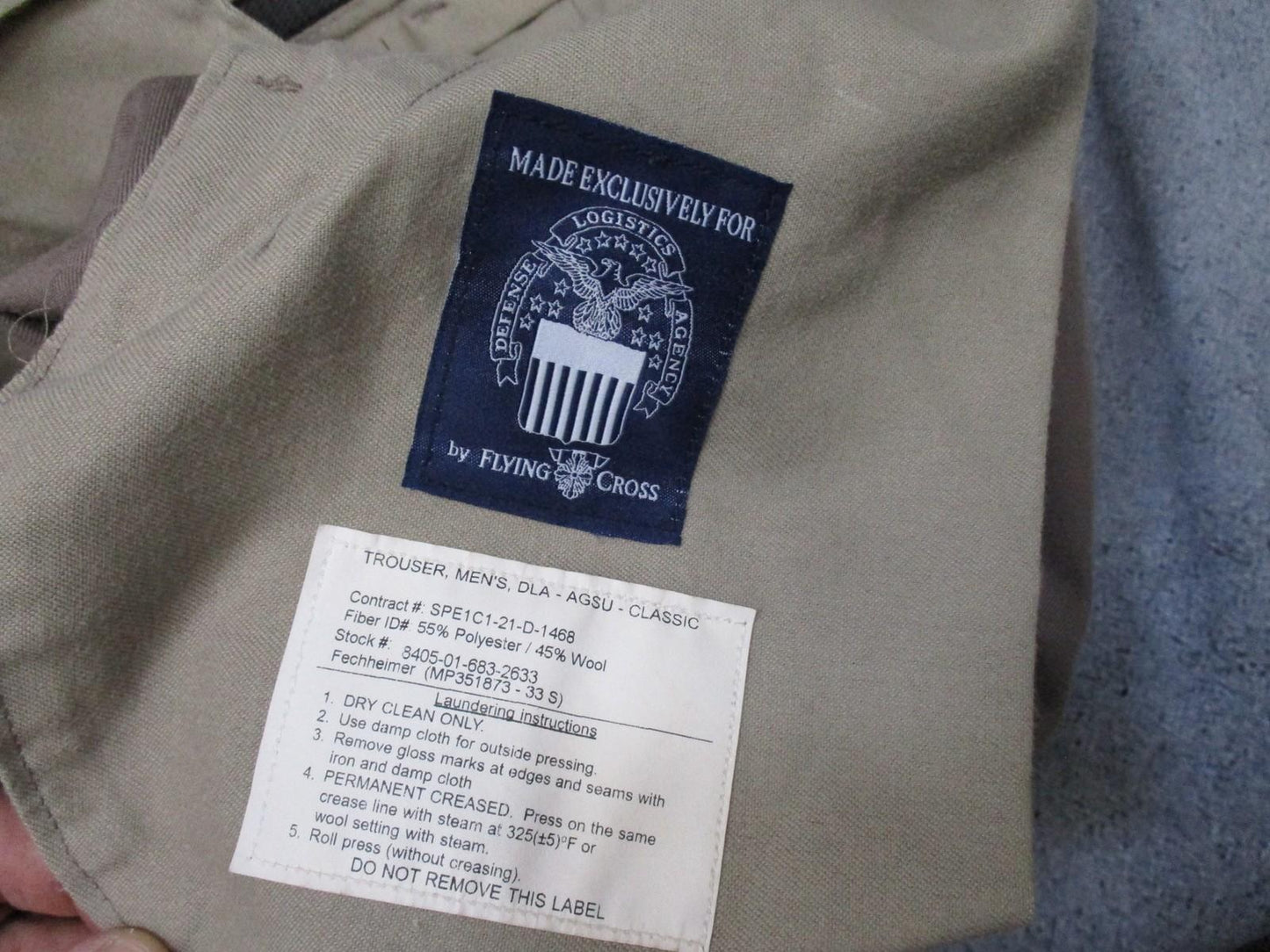 ARMY SERVICE DRESS UNIFORM PINKS & GREENS PANTS 33x27 AGSU TROUSER