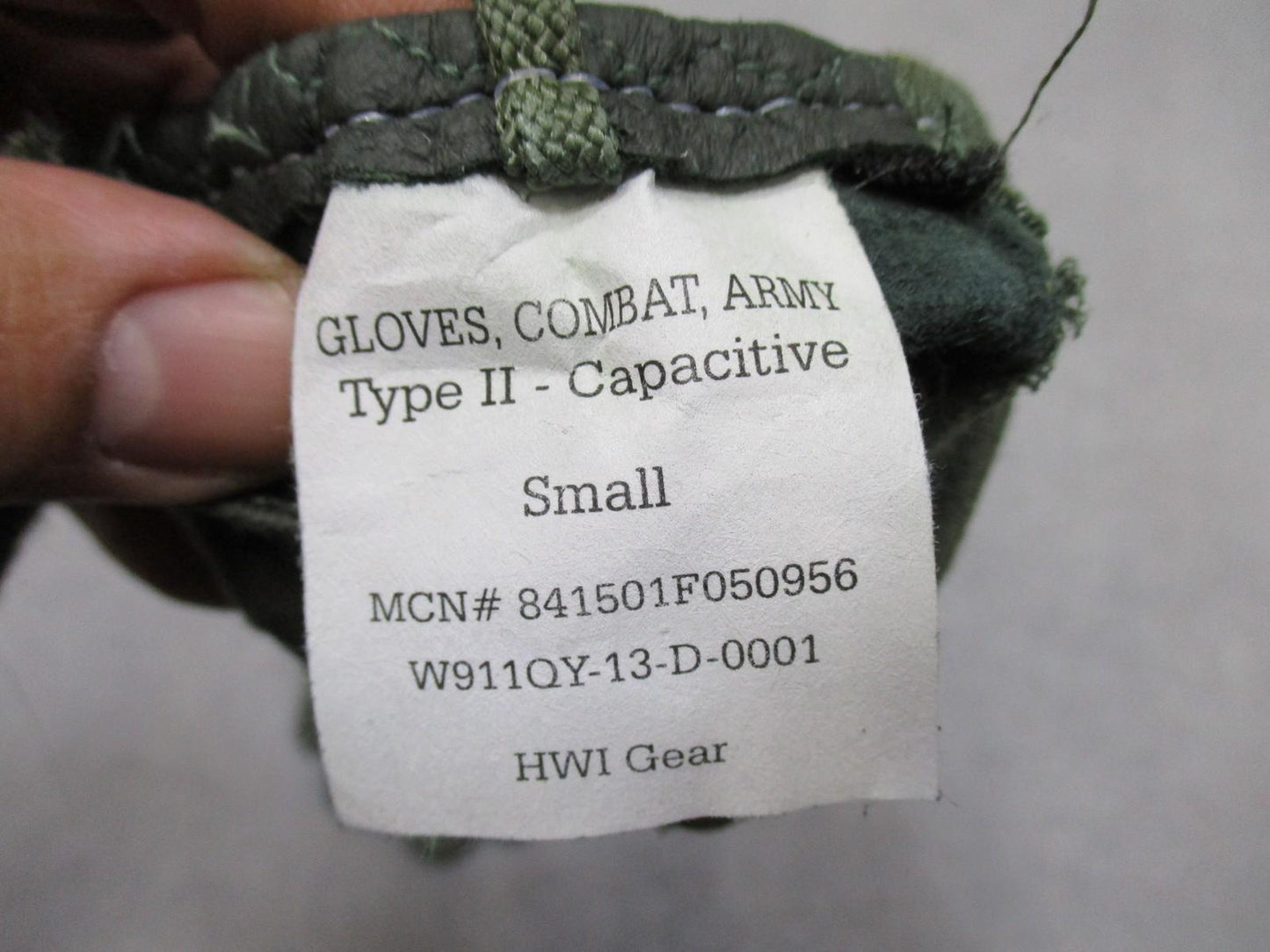 HWI Gear Combat Army Type II Capacitive Gloves Small Olive Drab Tactical
