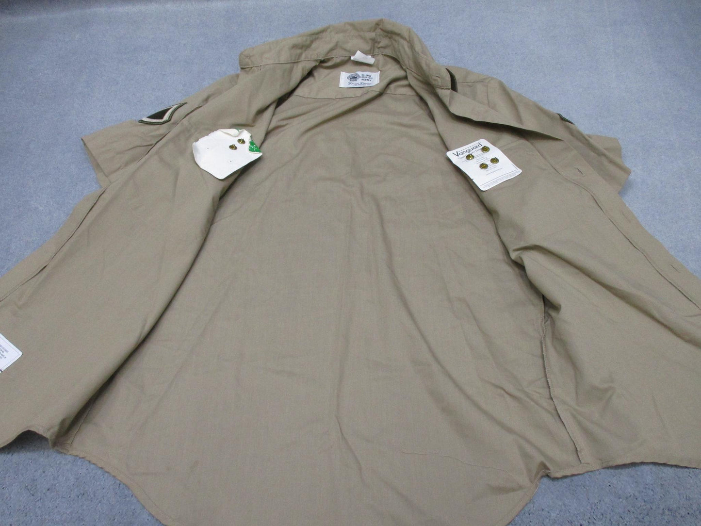 US Army Dress Uniform Short Sleeve Shirt AGSU Men's Heritage Tan 16 Regular - Centex Military Gear